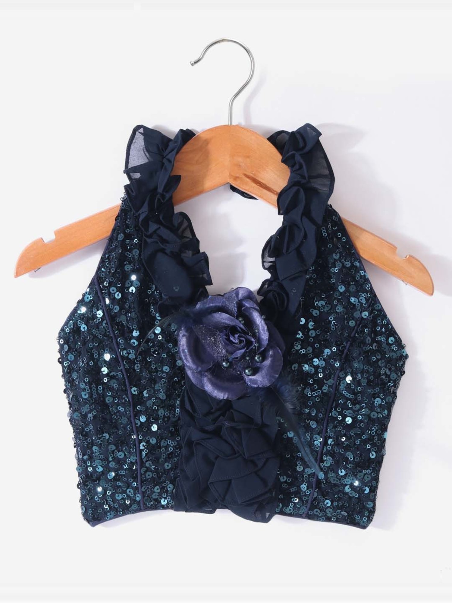 TWISHA Kids Navy Applique Top Set