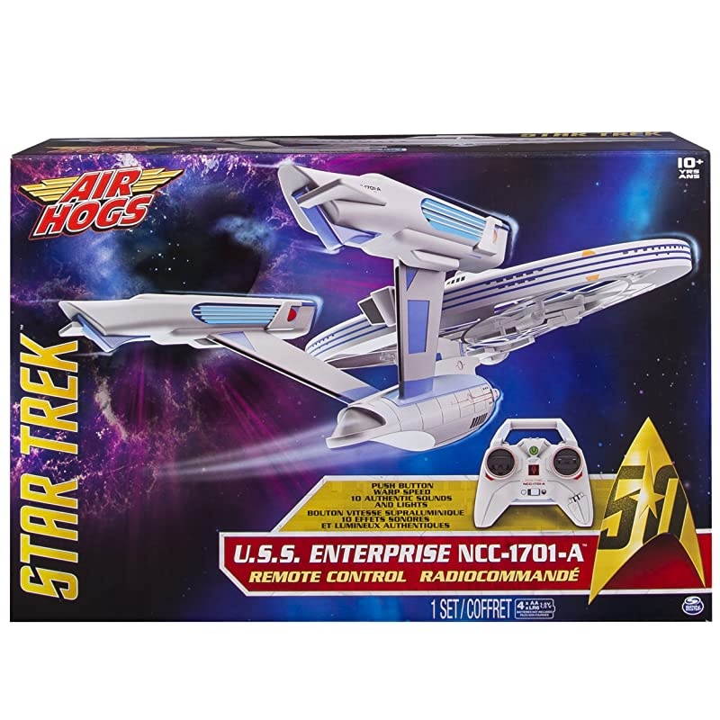 Star Trek USS Enterprise NCC1701A Remote Control Drone with Lights and Sounds 24 GHZ 4 Channel