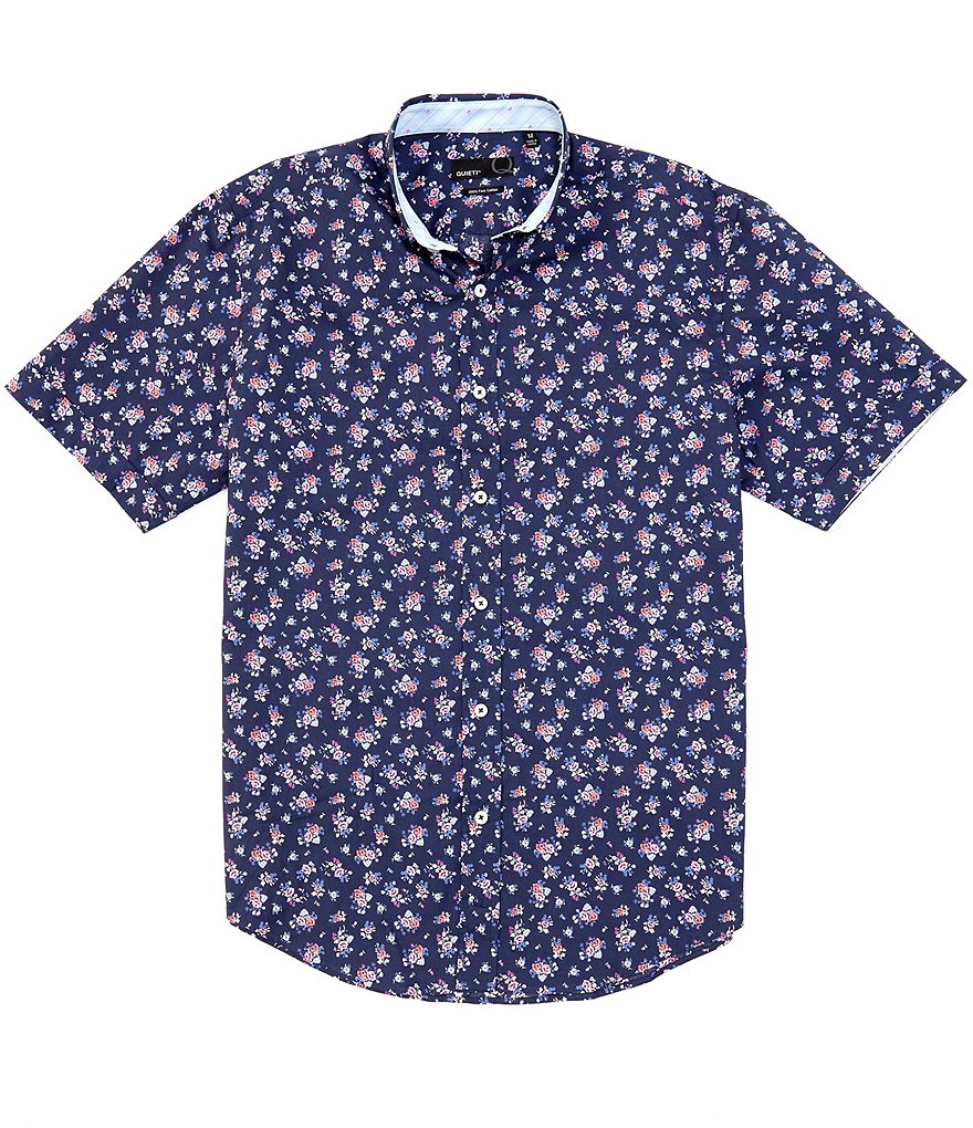 Quieti Floral Print Long-Sleeve Woven Shirt