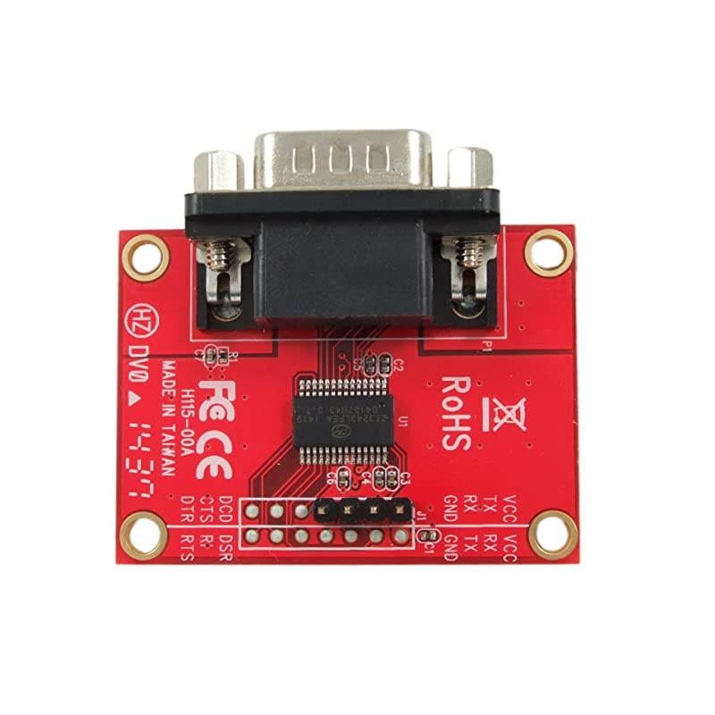 PI232DB9M Compact GPIO TXRX to DB9M RS232 Serial Expansion Board for Raspberry Pi