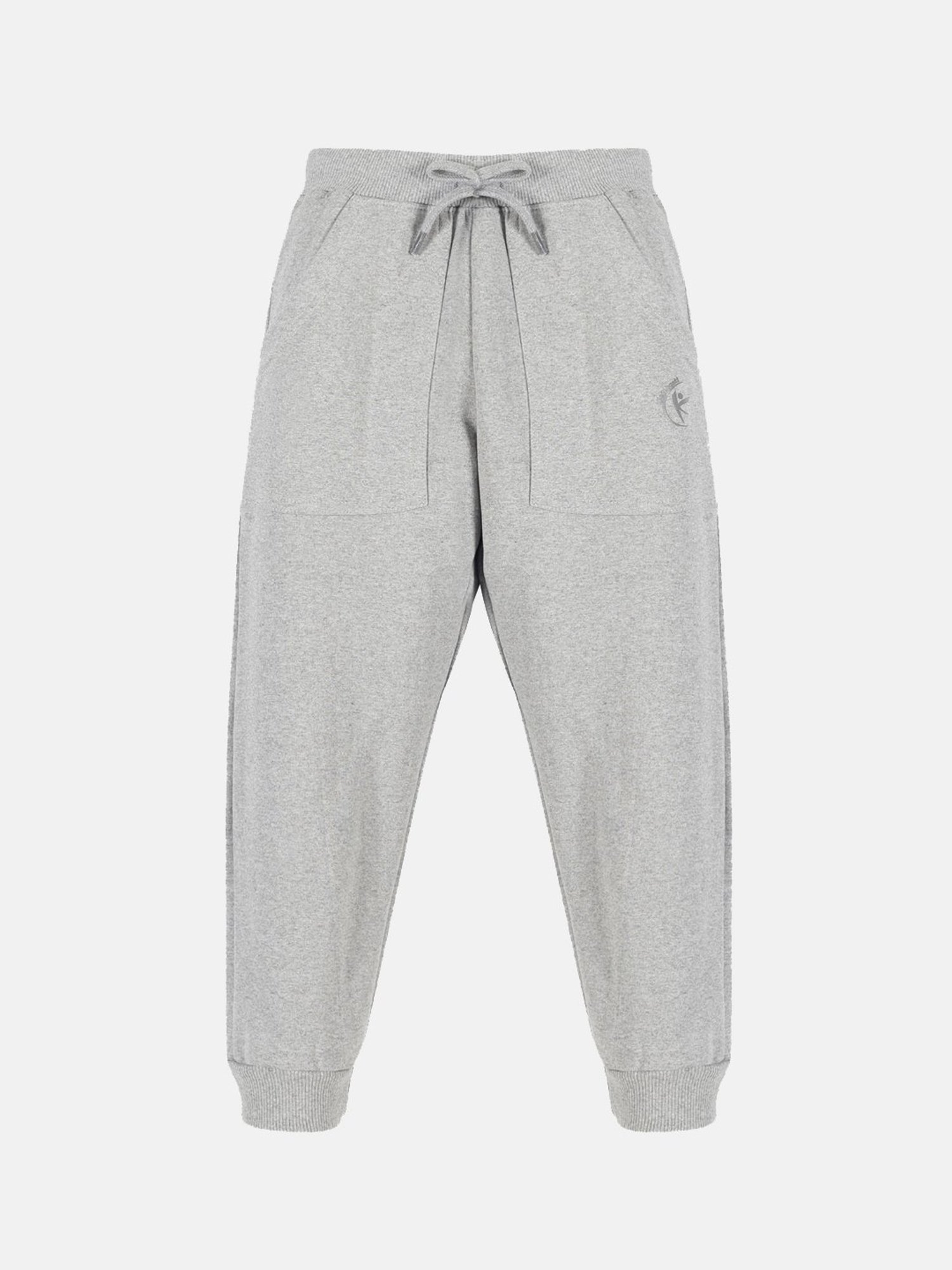 Kiddopanti Boys Grey Melange Textured Trackpants