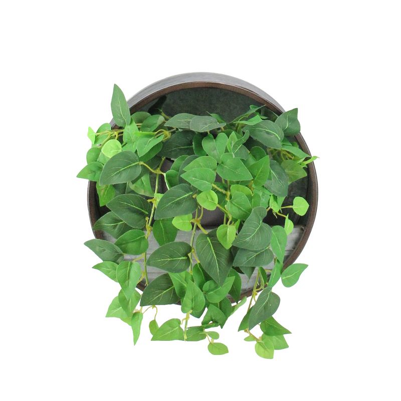 HC Companies 12-Inch Outdoor Plastic Deck Flower Planter Box, Chocolate (2 Pack)