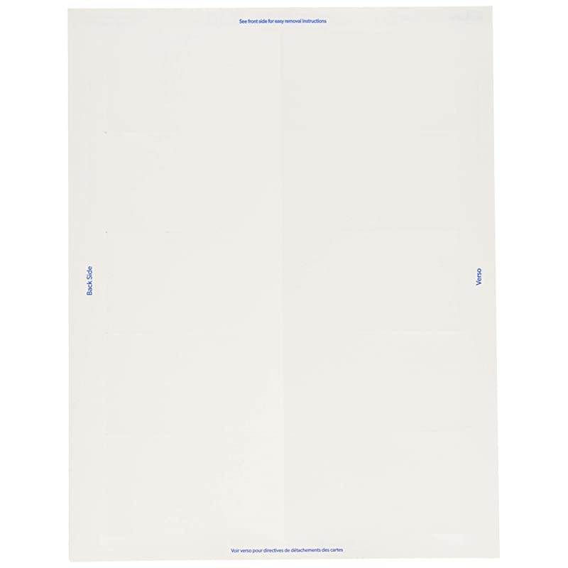 Printable Business Cards Laser Printers 1000 Cards 2 x 35 Clean Edge 5874 White