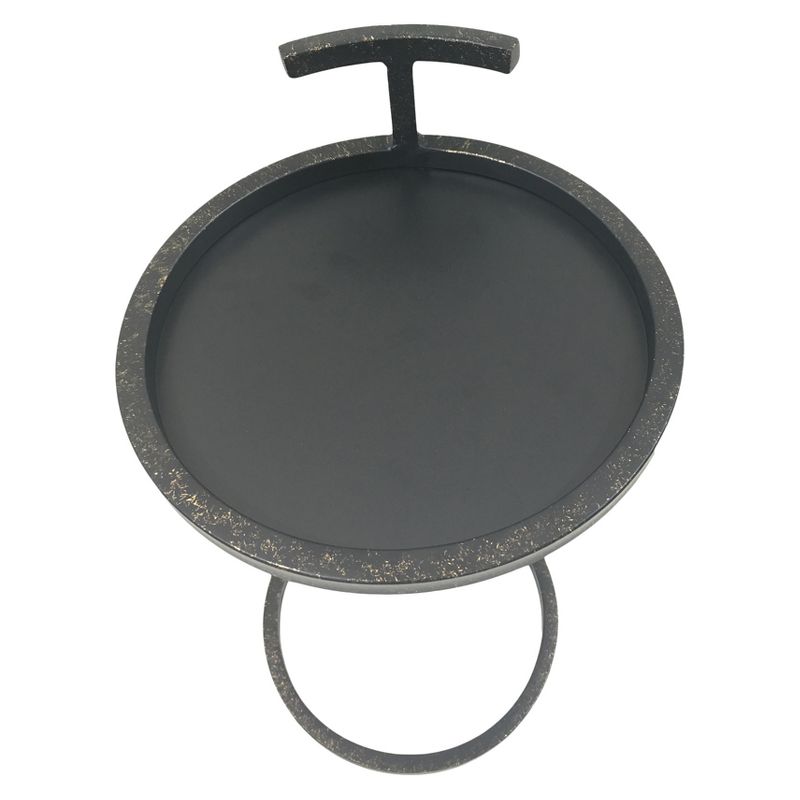 Katrine Camden Side Table Black Gold - Jamesdar