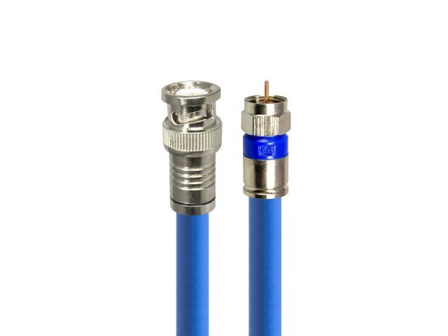 HD-Top BNC TO RF 5C Coaxial Cable Blue 15m- HT-ZBBR150