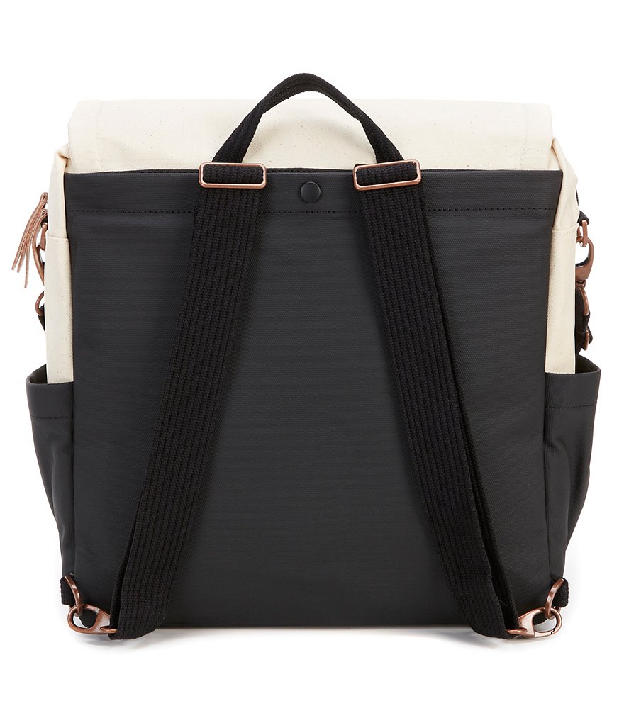 Petunia Pickle Bottom Boxy Backpack Colorblock Canvas Diaper Bag