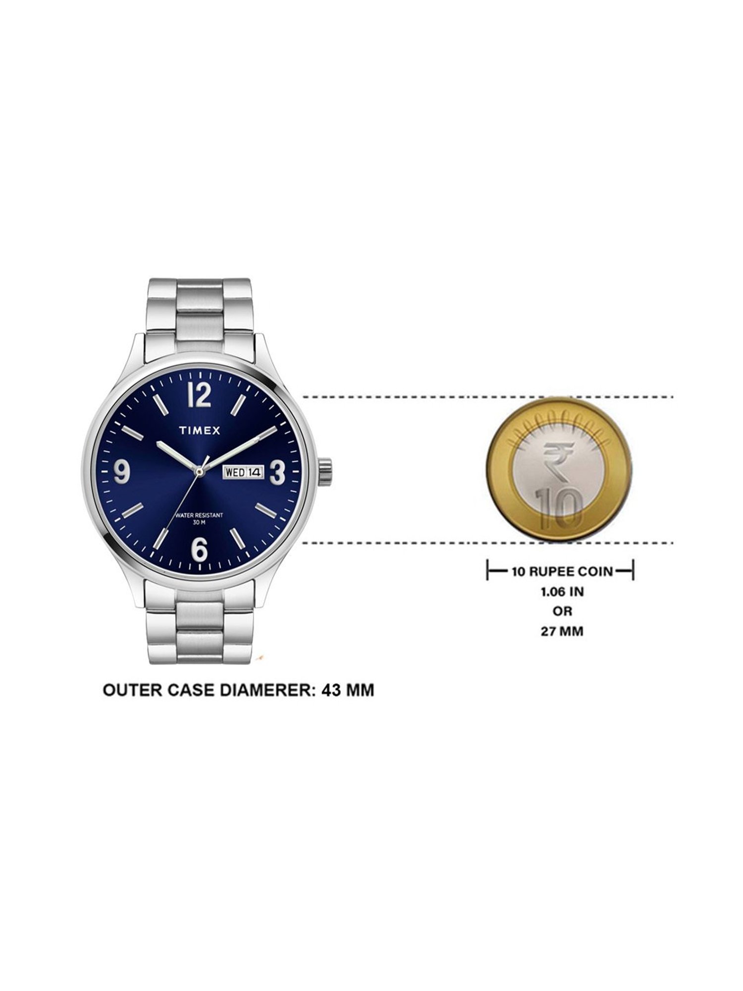 TIMEX Men Blue Round Dial Analog Watch - TWEG18420