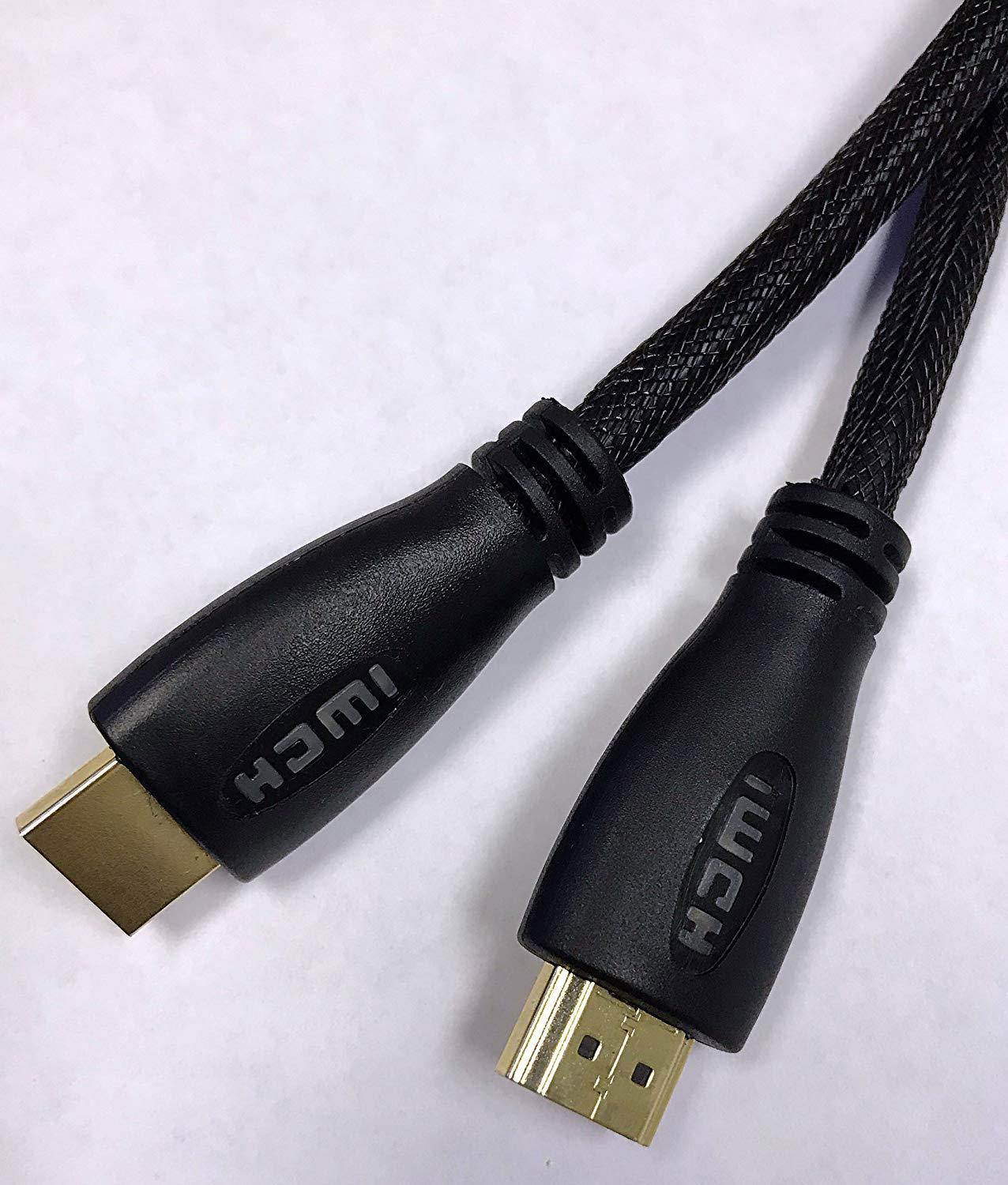 WGGE LED HDMI Cable 2.0 High Speed, Nylon braiding, HDMI(19 PIN by Copper Wire), Gold connectors, Support 4k 1080p 3D TV, Ethernet, Home Theater, HDTV, Xbox and Set-top Boxes (6.6 feet)