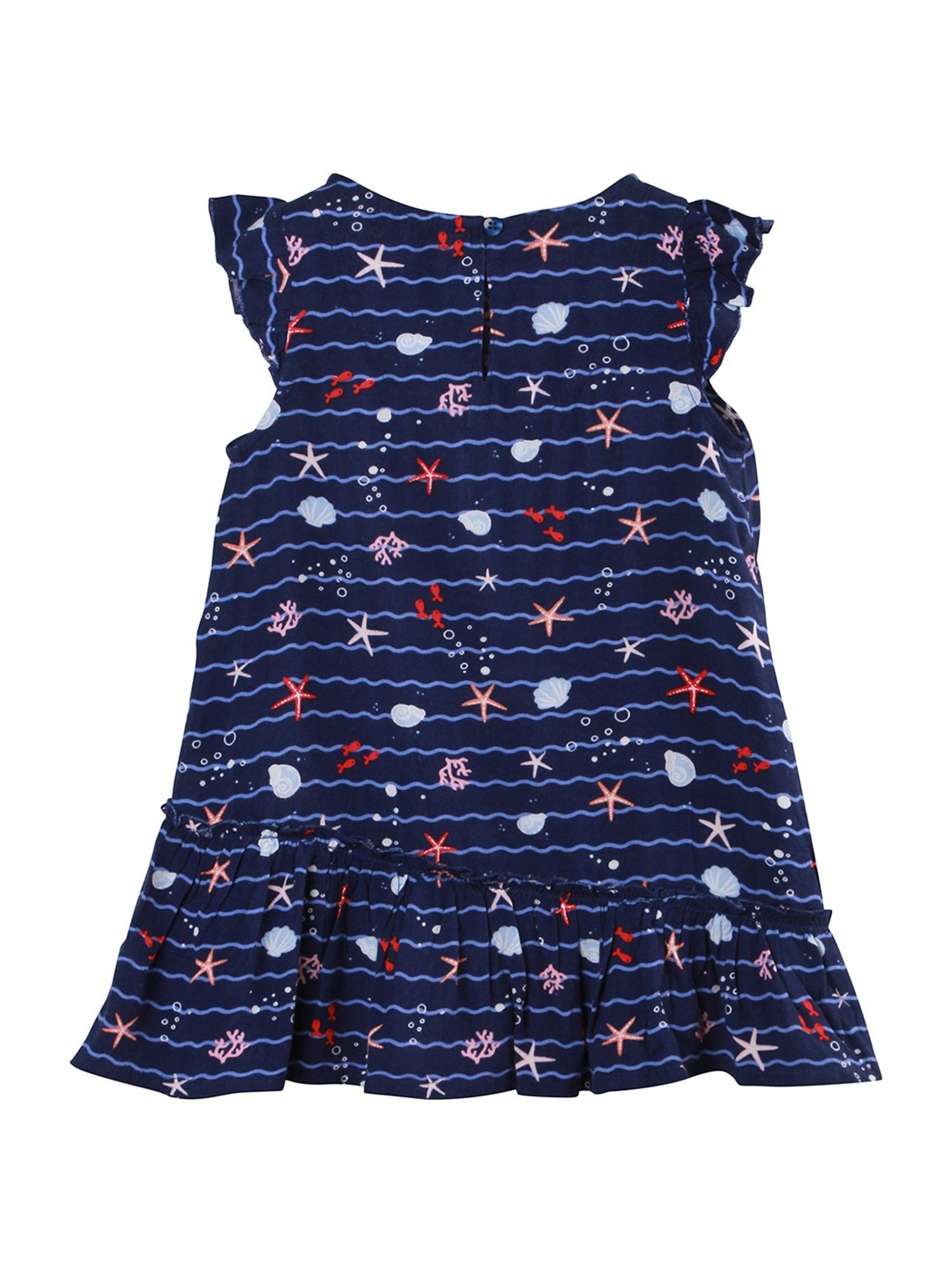 Beebay Kids Navy Printed Dress