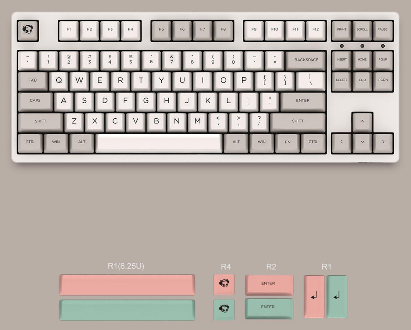 Akko 3108V2 Sailor Moon Gaming Mechanical Keyboard Pink Switch Double Shot Dye Sub PBT Keycaps NKRO Detachable USB Type-C Pink Cat Paw