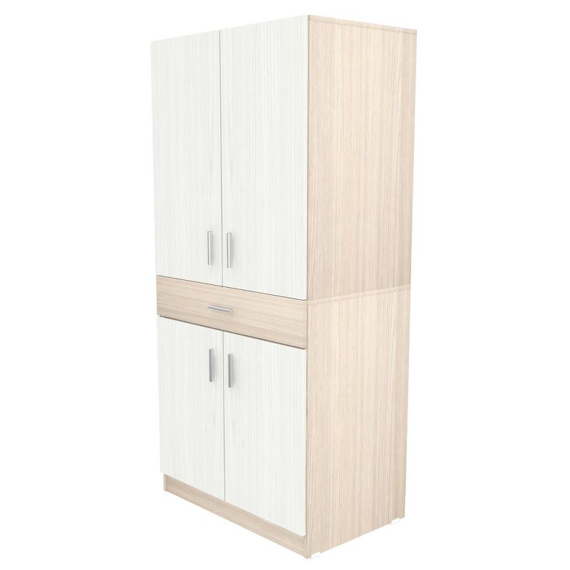 Computer Work Center Washed Oak - Inval