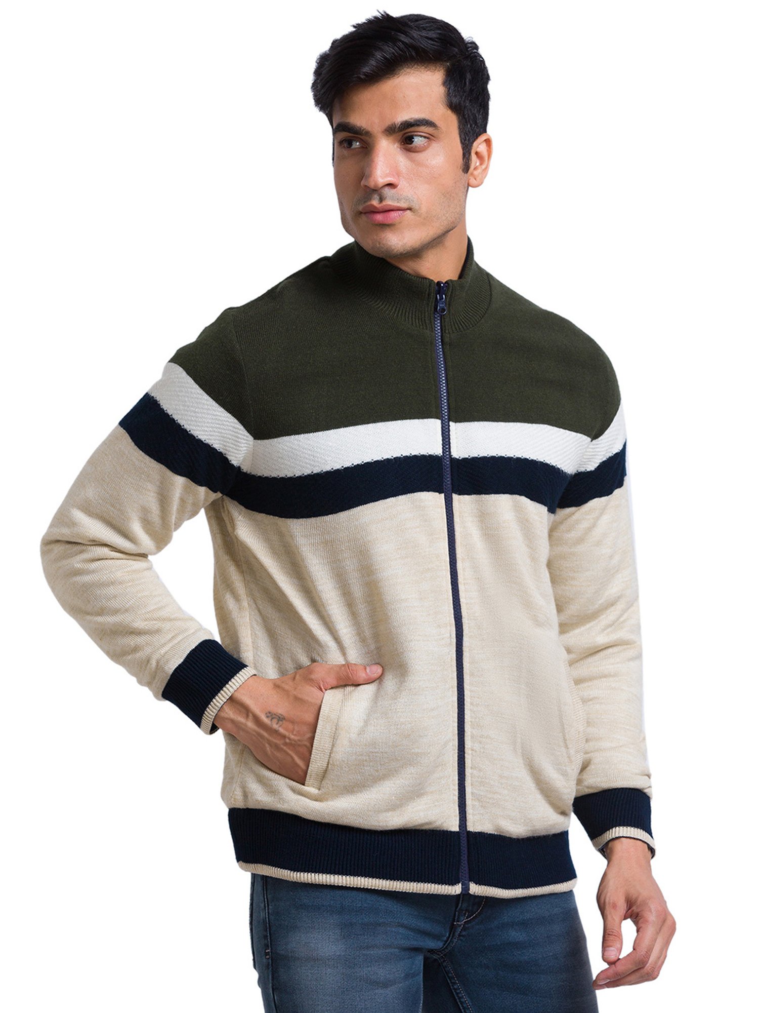 Parx Multicolor Regular Fit Sweater