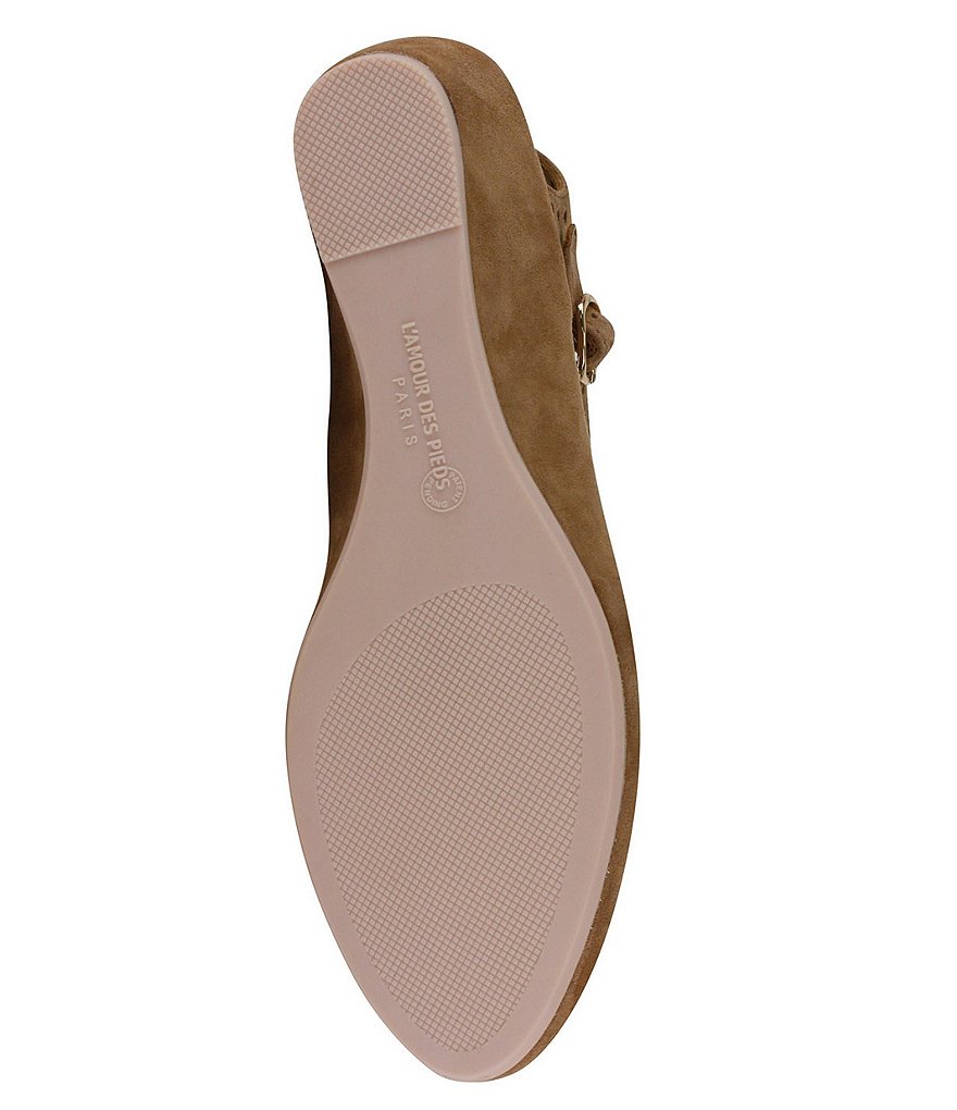 L'Amour Des Pieds Brenn Suede Wedge Sandals