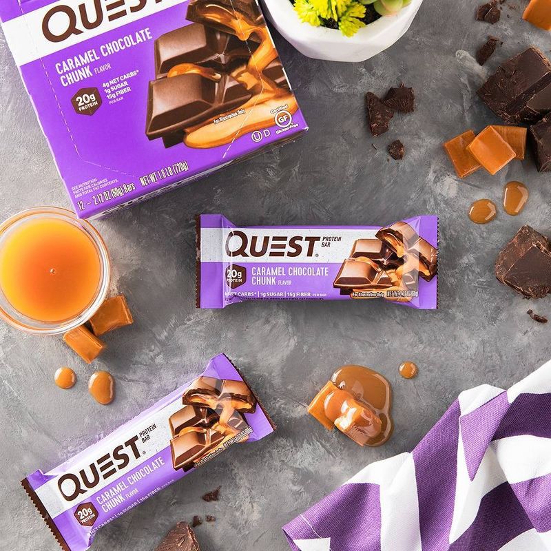 Quest Protein Bar - Caramel Chocolate Chunk - 12ct/25.33oz