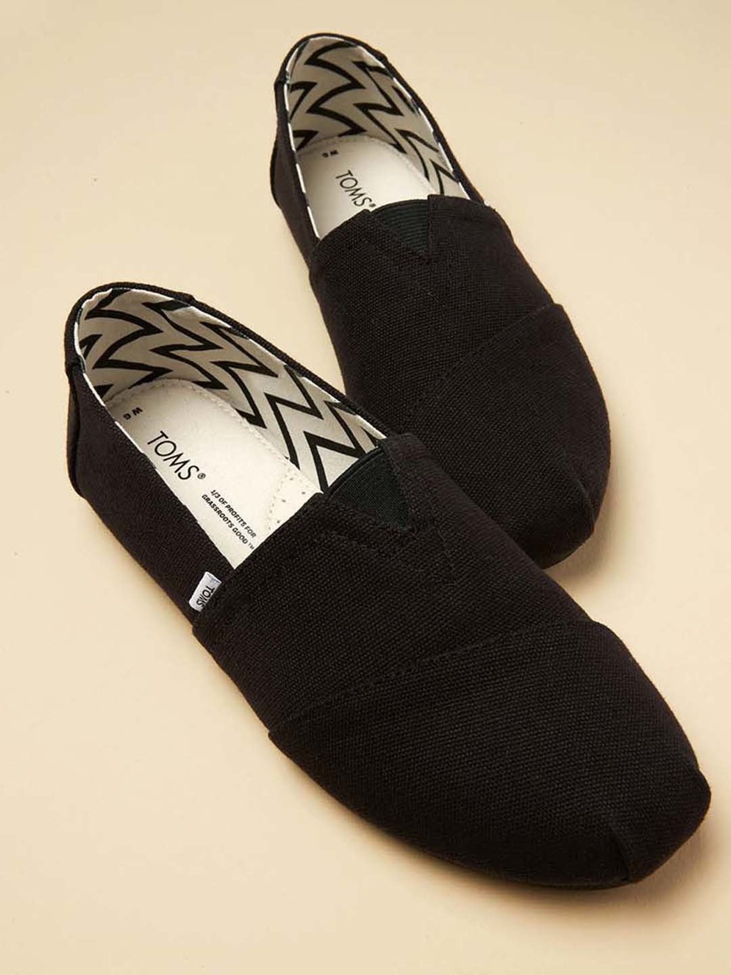 TOMS Women's Black Espadrille Shoes