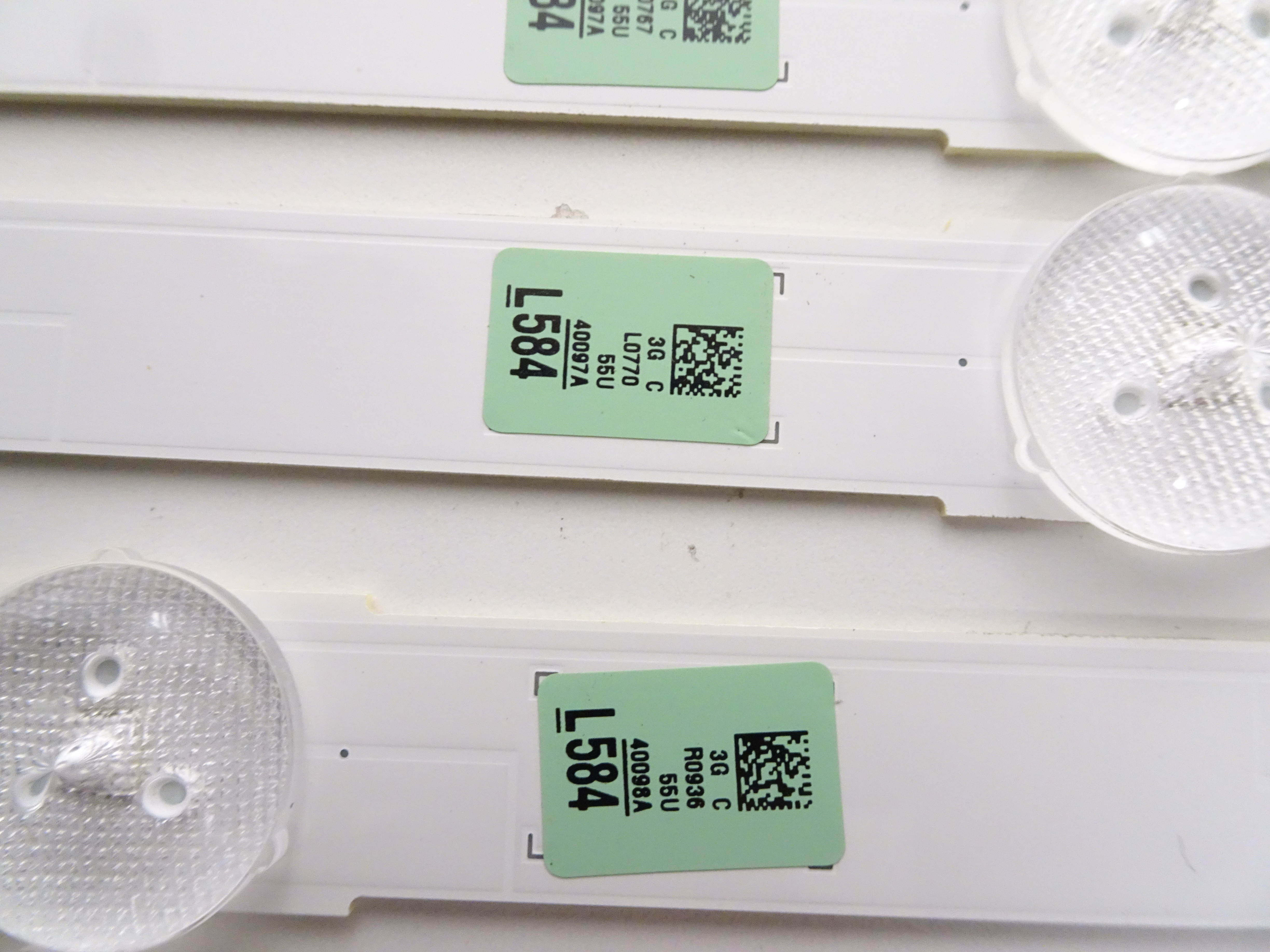 Samsung UN55MU6500FXZA LED Backlight Strip Set (12) BN96-40097A / BN96-40098A