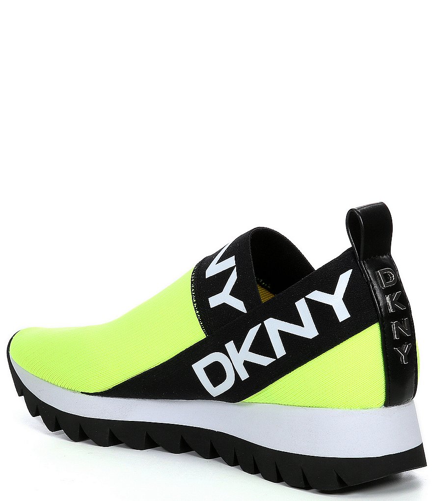 DKNY Ashton Knit Signature Logo Slip-On Sneakers
