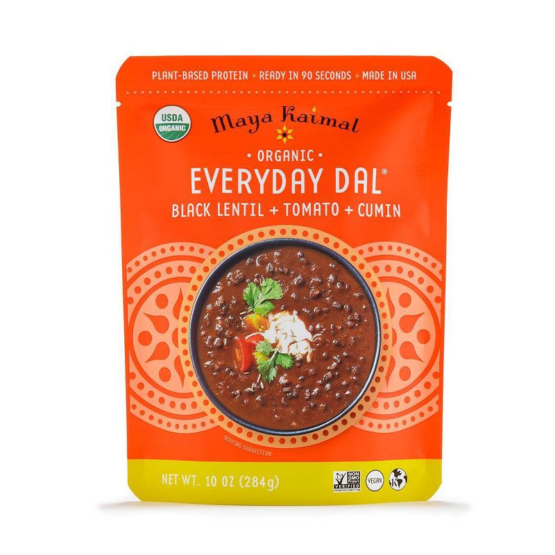 Maya Kaimal Organic Everyday Dal Black Lentils with Tomato and Cumin - 10oz