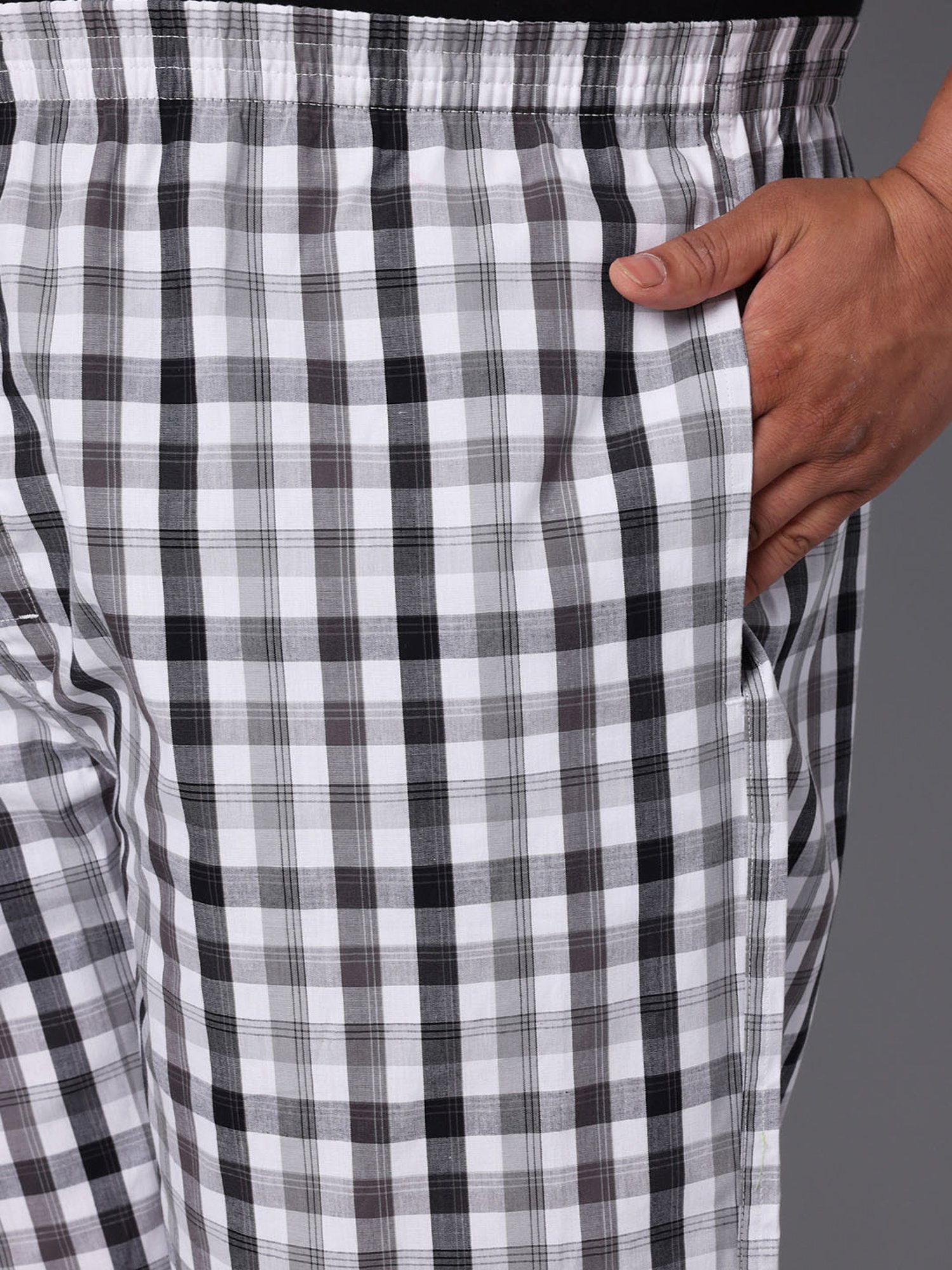 Urban Scottish Multi Cotton Regular fit Checks Boxers