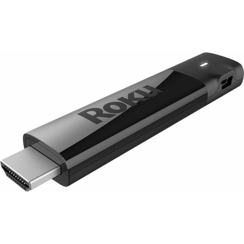 Roku Streaming Stick+ HD/4K/HDR Streaming Media Player with Long-range Wireless and Voice Remote with TV Controls - Black (3810R)