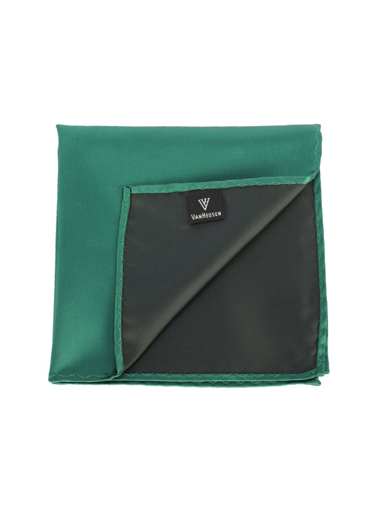 Van Heusen Green Printed Pocket Square
