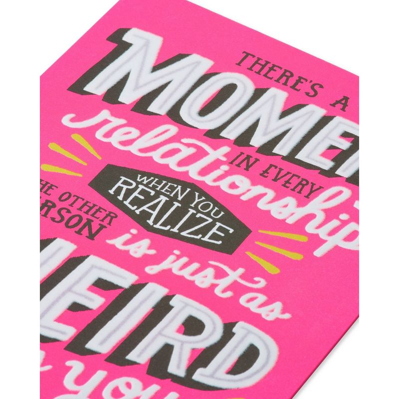 Funny Weird Valentine's Day Card with Flocking