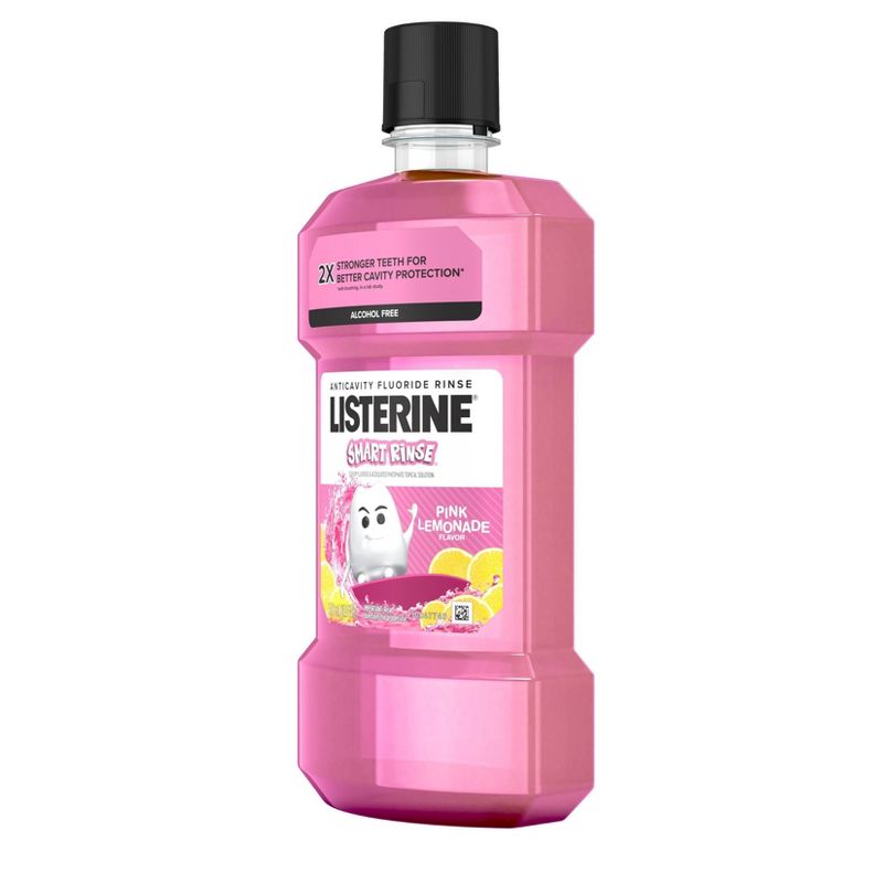 Listerine Smart Rinse Mouthwash Pink Lemonade - 16.9 fl oz