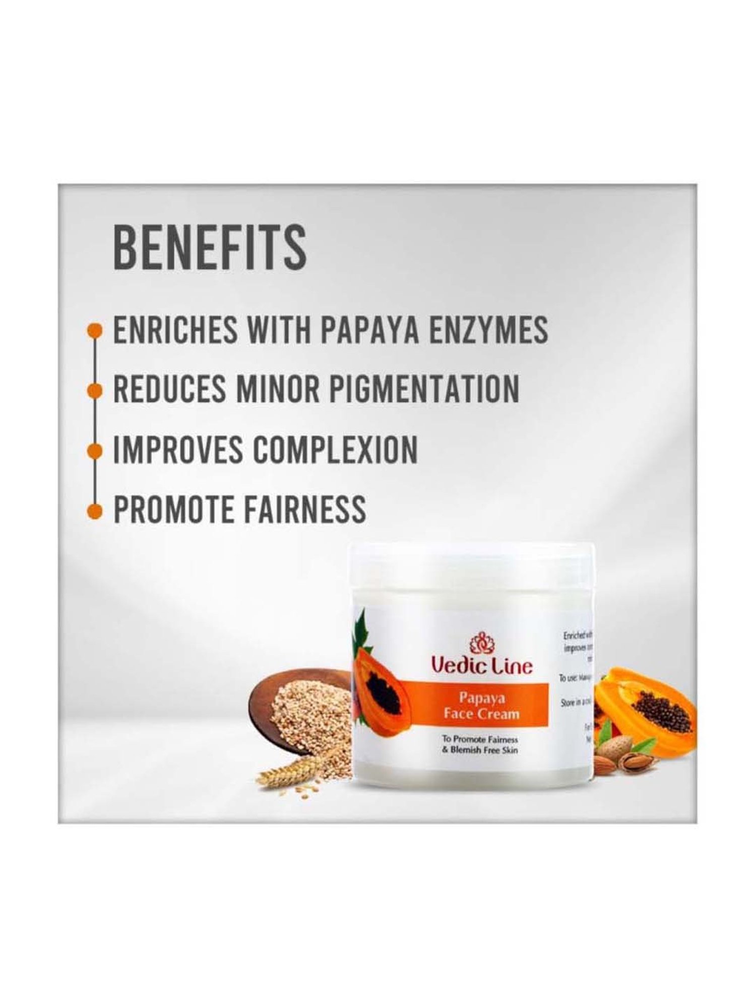 VEDIC LINE Papaya Face Cream - 100 ml