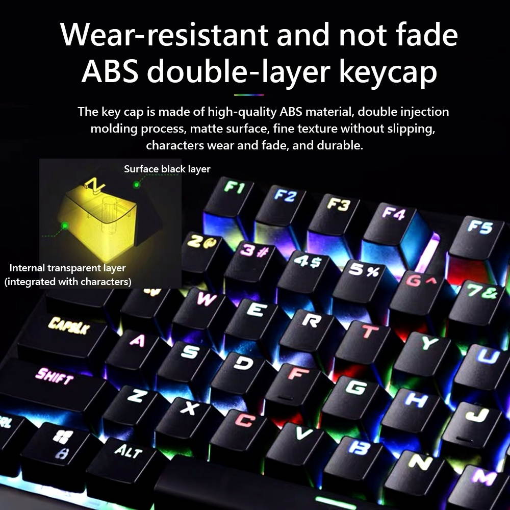 Mini i10 2.4G Air Mouse Wireless Keyboard with Touchpad Black