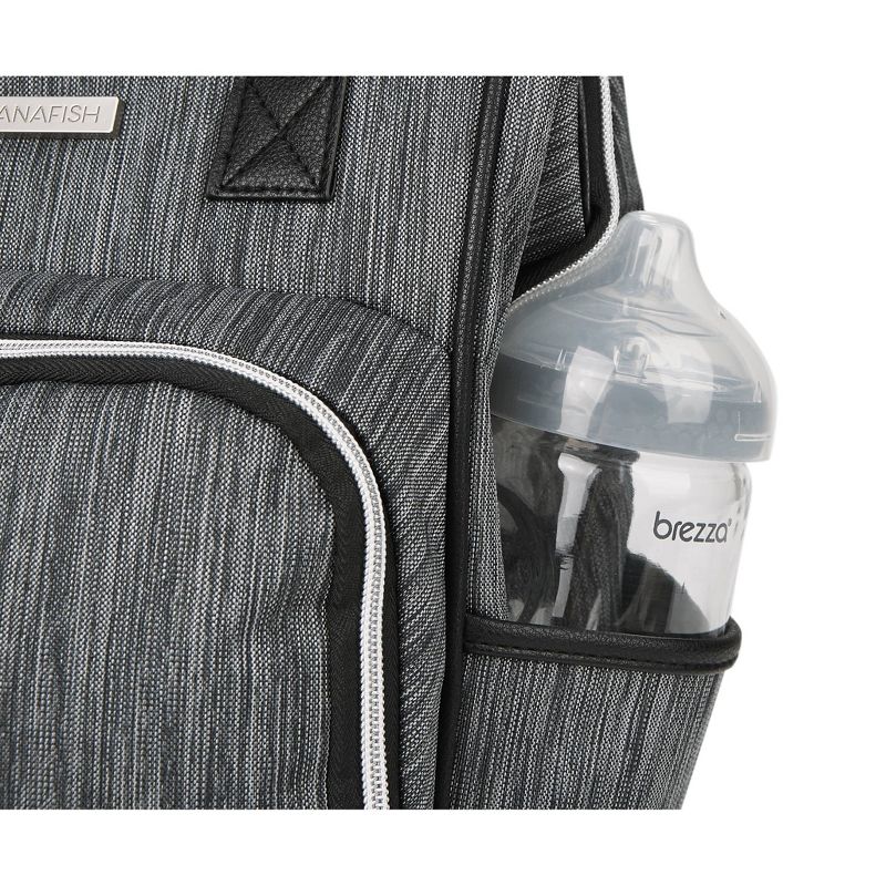 Bananafish Diaper Bag Solid - Light Gray Heather