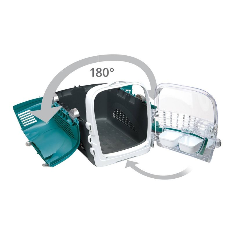 K&H Pet Products 3973 Extra Wide Outdoor Water Resistant Heated Kitty House with 2 Door Flaps Safe Escape For Feral and Outdoor Cats, Olive