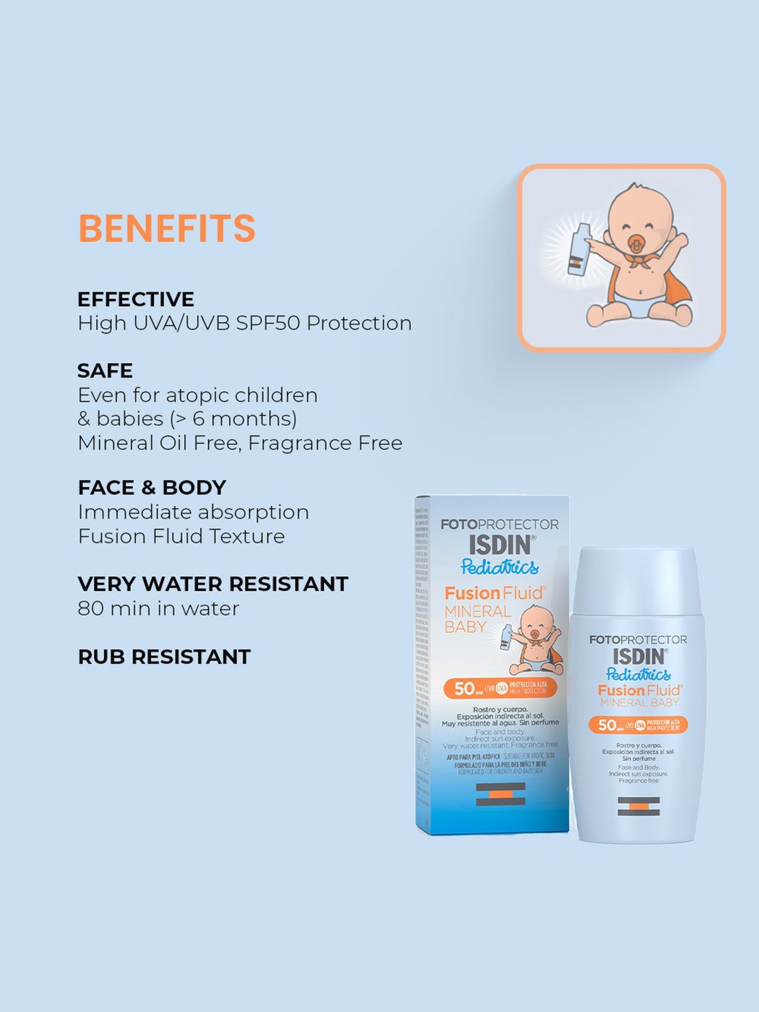 Mom & World Mineral Based Kids Sunscreen Spray SPF 50 - 120 ml