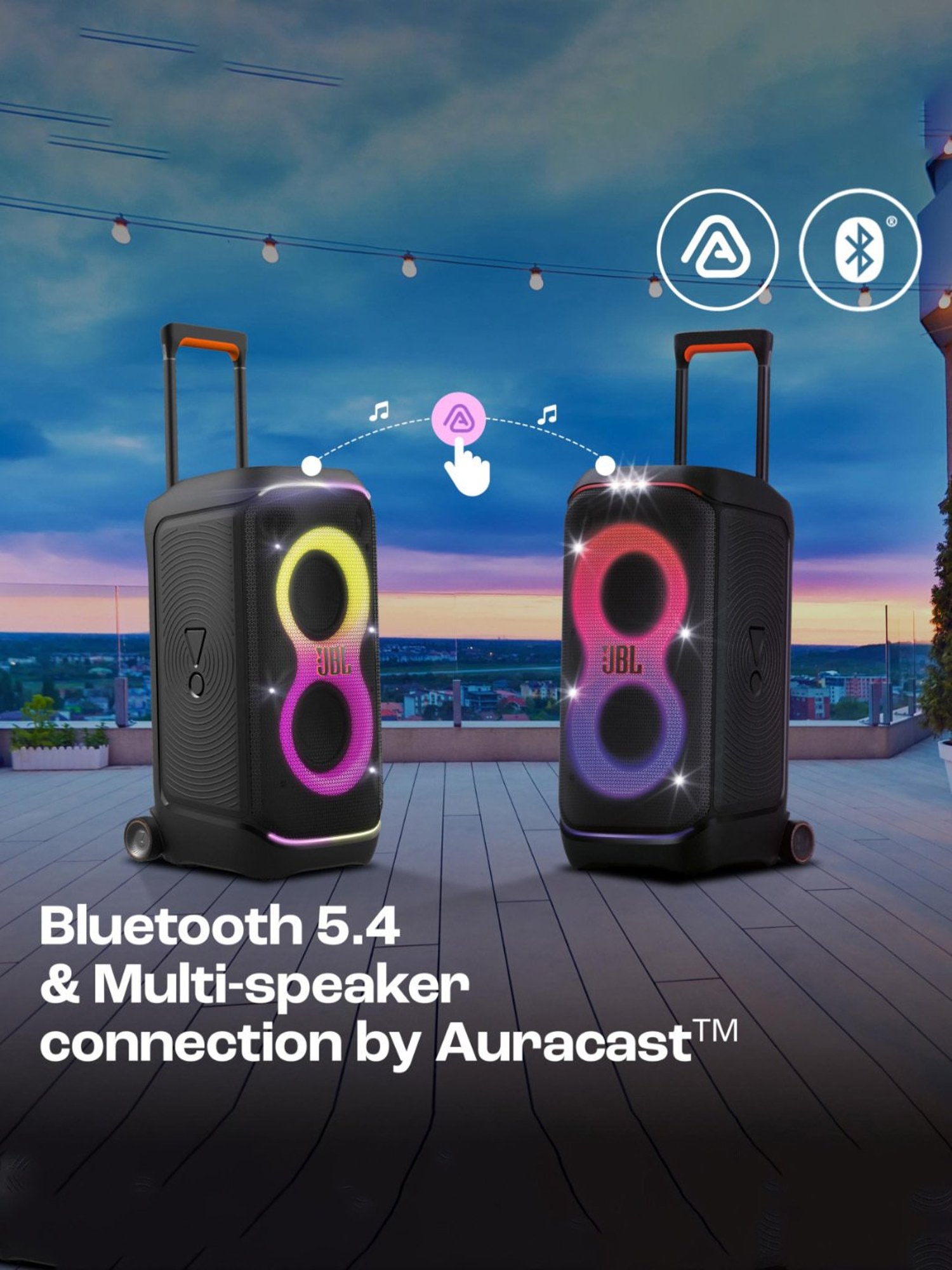 I Kall IK005 Bluetooth Tower Speaker (Brown)