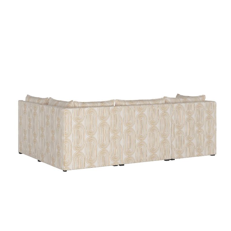 5pc French Seamed Sectional Oblong Mustard - Project 62™