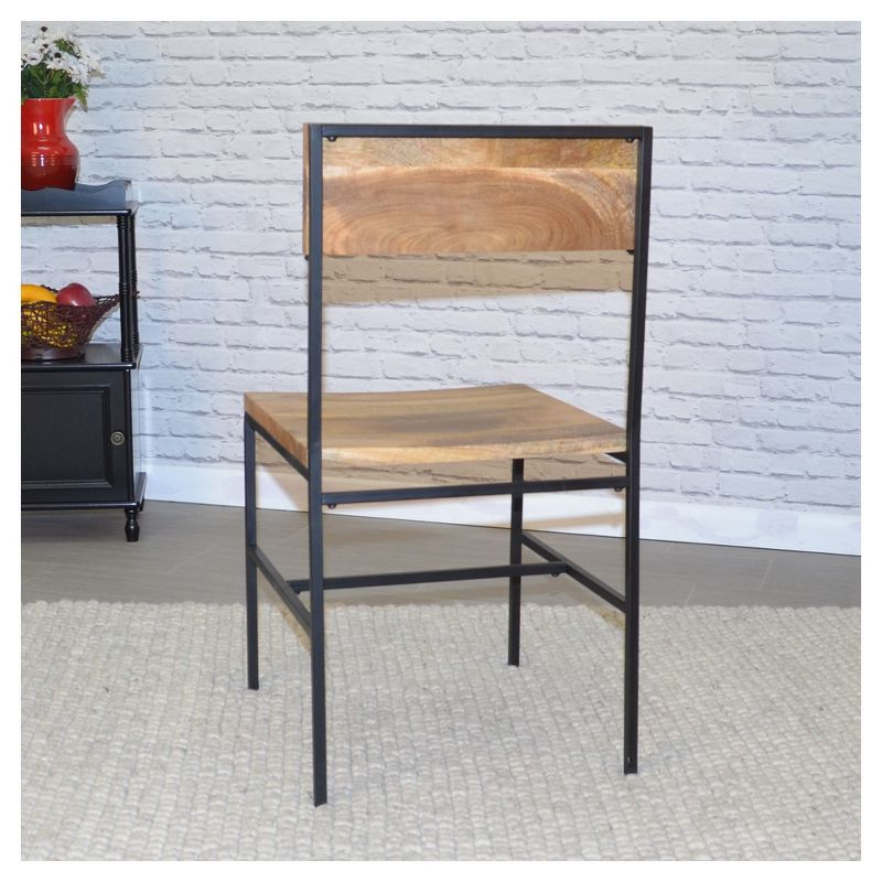 Set of 2 Elmsley Dining Chair Natural/Black - Carolina Cottage