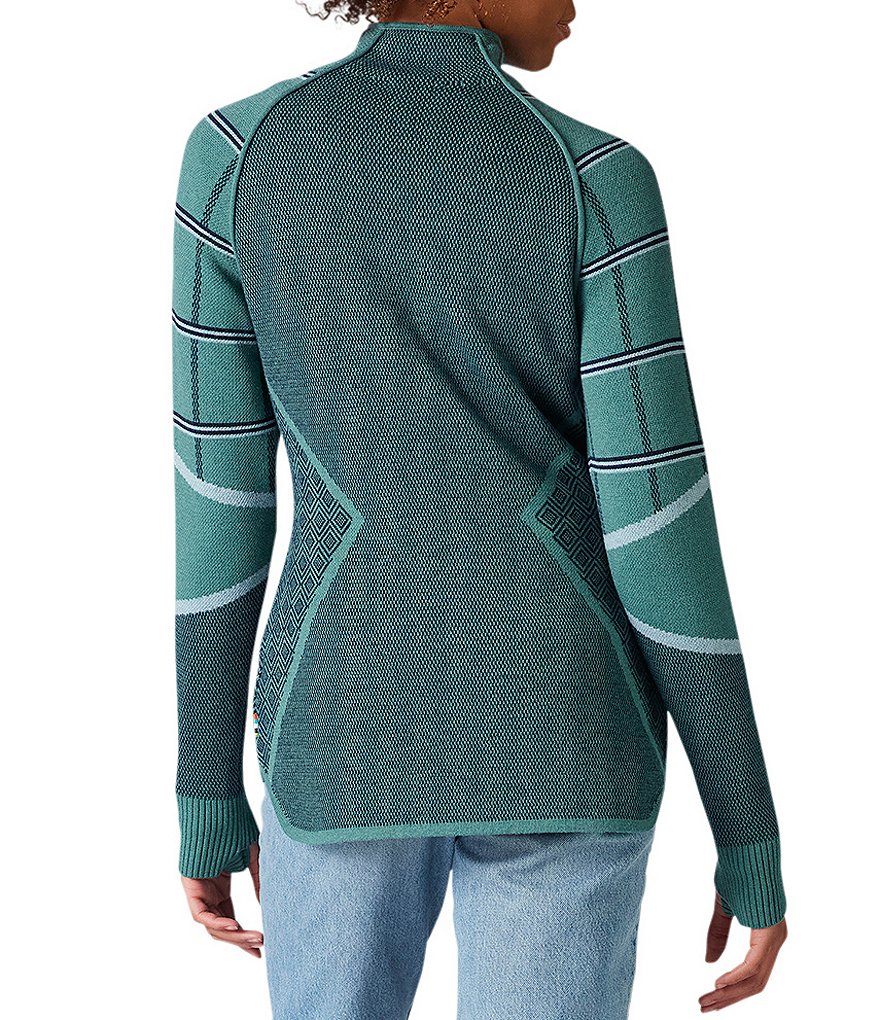 SmartWool Dacono Ski Full Zip Mock Neck Long Sleeve Sweater