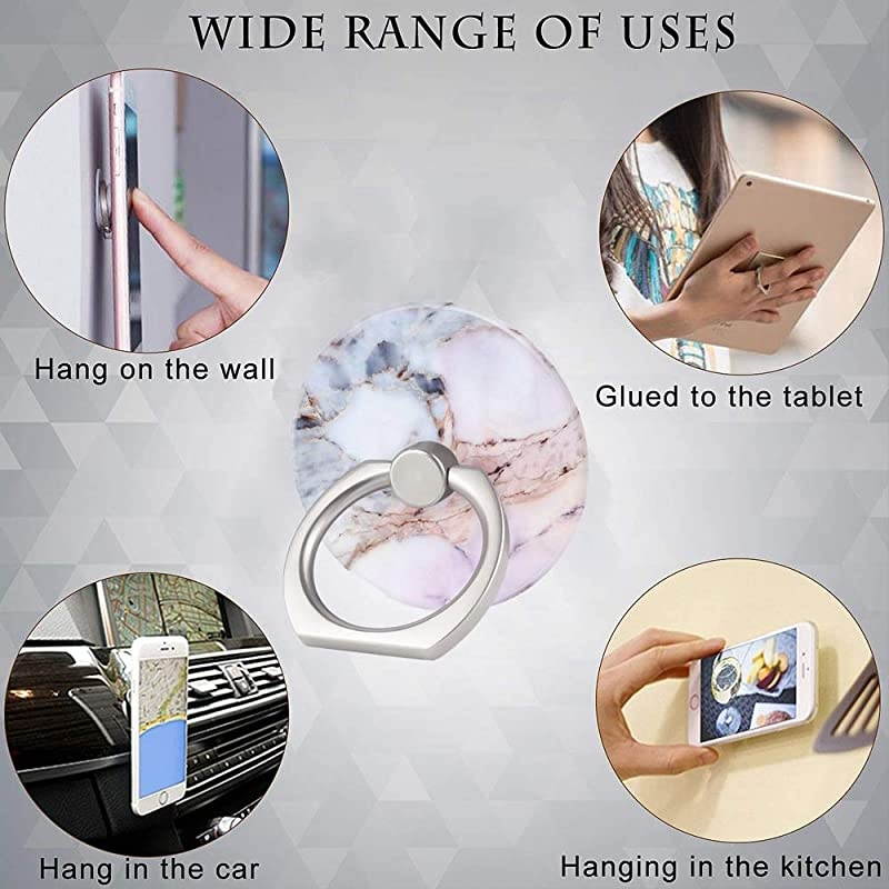 Mobile Phone Holder, Extended Phone Socket, Extended Mobile Phone Grip, Mobile Phone Rotating Handle Bracket (Marble1)