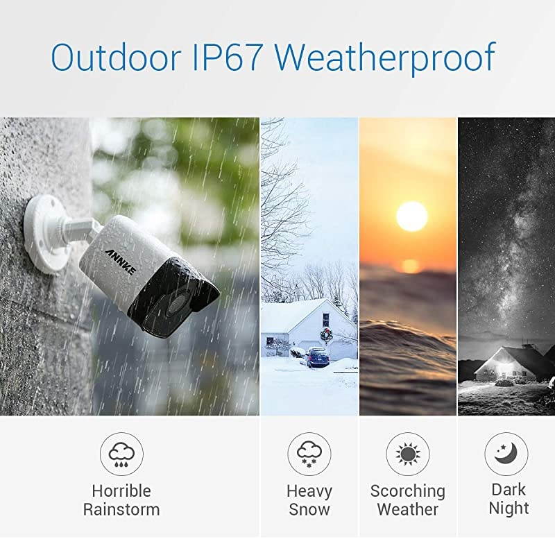 H500 8CH Bullet PoE Home Security Camera System with 6MP H.265+ ONVIF NVR, 4X 5MP Outdoor CCTV IP Camera,100ft EXIR 2.0 Colour Night Vision, IP67 Weatherproof, Easy Remote Access, 2TB HDD