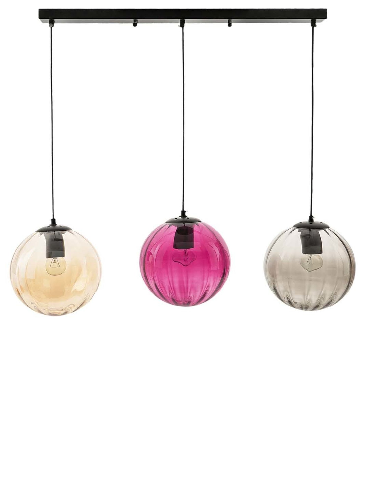 Kapoor E Illuminations 'Frances' Multicolor Glass 3-In-1 Hanging Cluster Light