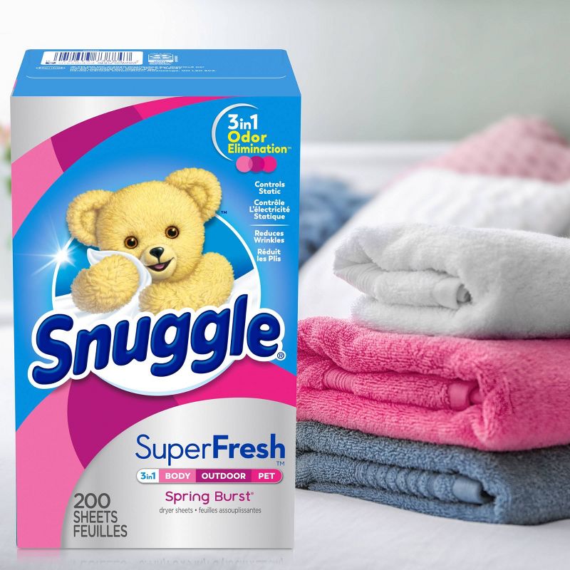 Snuggle Super Fresh Sheet Spring Burst - 200ct