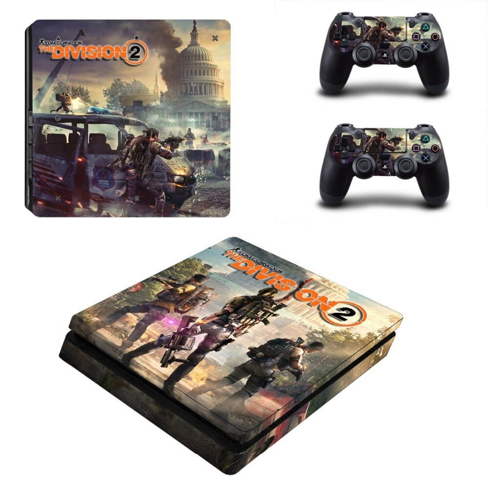 The Division 2 PS4 Slim Stickers Play station 4 Skin Sticker Decals For PlayStation 4 PS4 Slim Console and Controller Skin