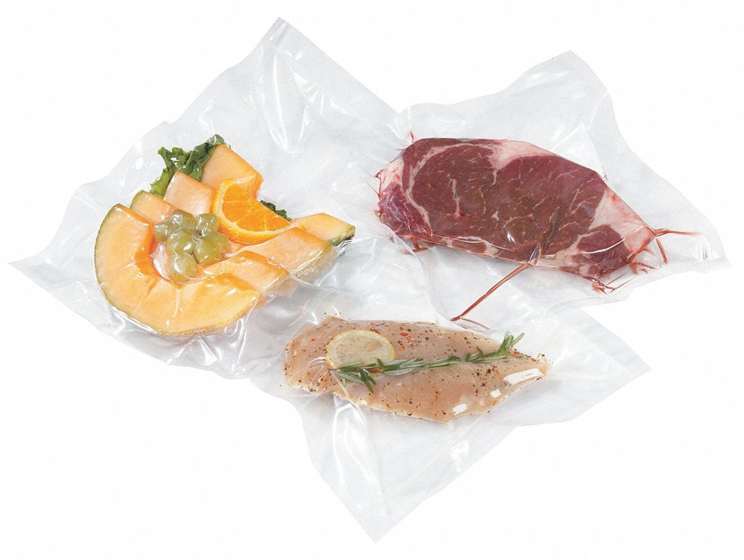 VOLLRATH 40818 Vacuum Sealer Bag,14 In L,20 In W,PK100