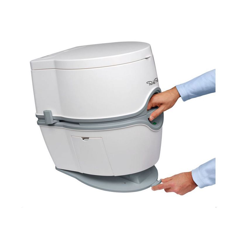 Thetford 565E Porta Potti Portable Battery Powered Flush Travel Camping Hunting Fishing Toilet, White