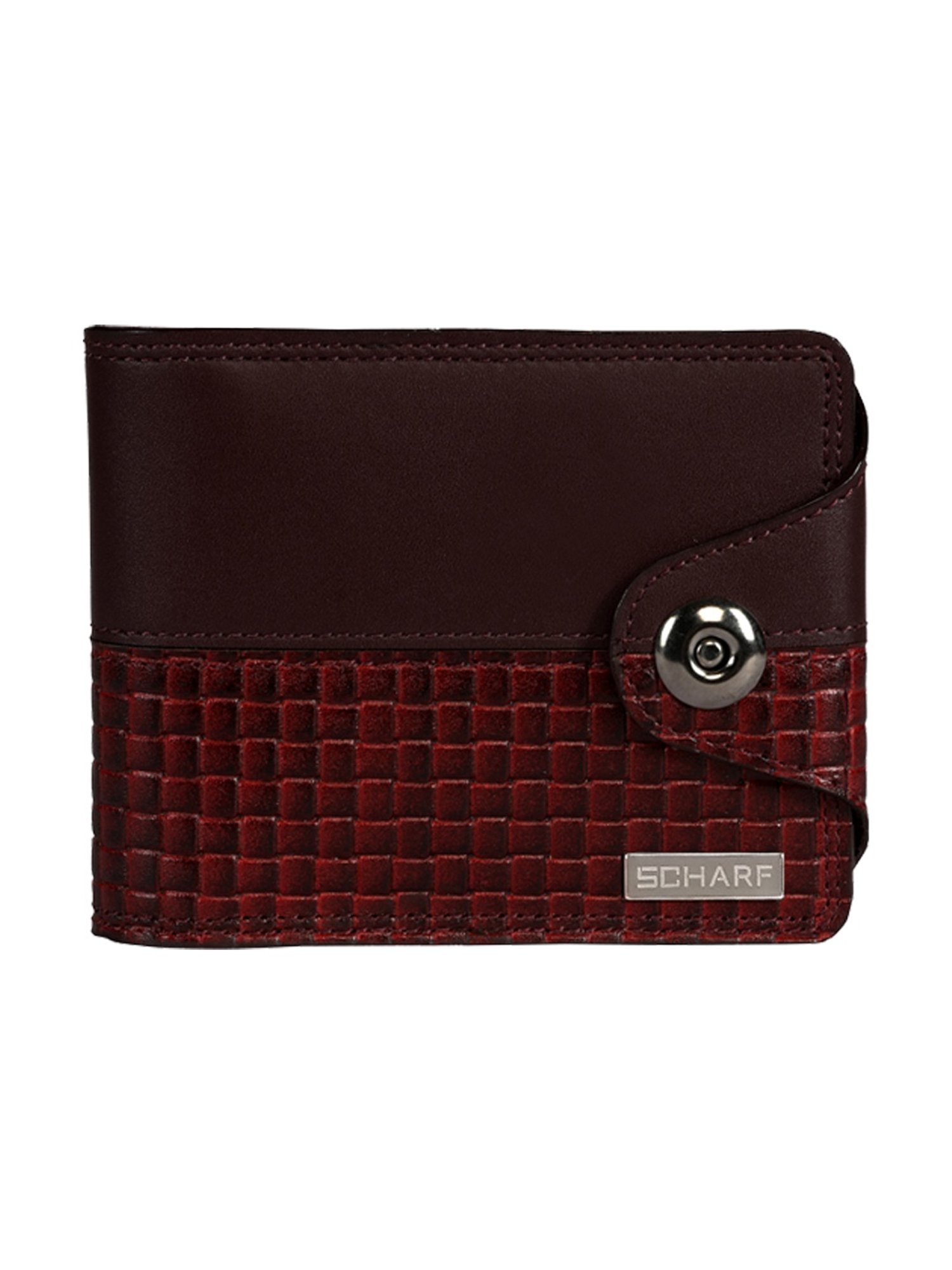 Scharf Brown Leather Set Of Waist Belt And Wallet For Men