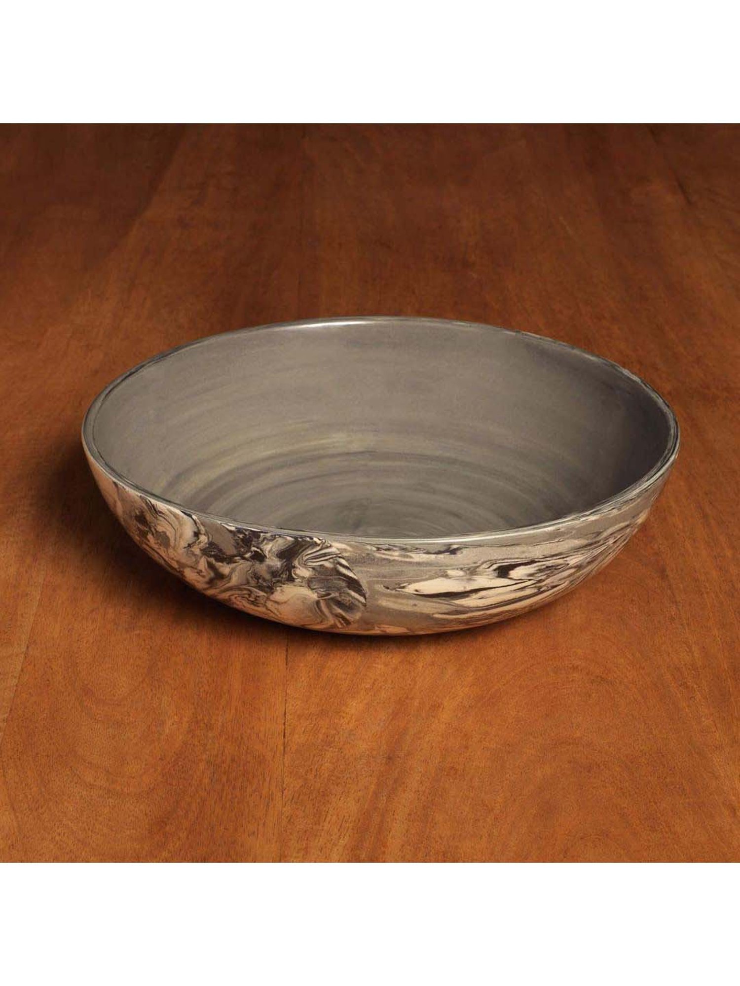 ellementry Carbon Black Ceramic Serving Bowl (1900 ml) - Set of 1