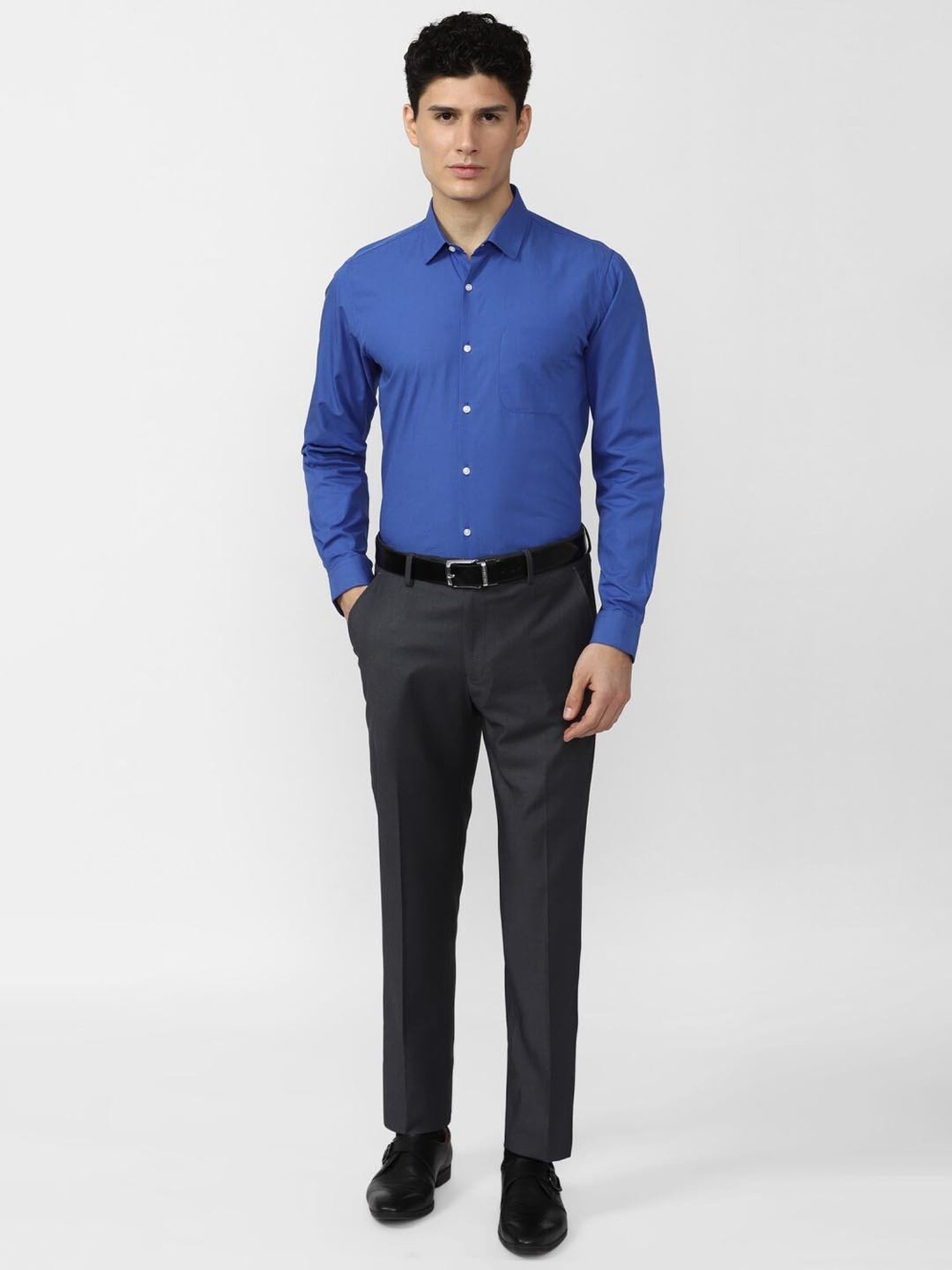 Arrow Sport Dark Green Cotton Slim Fit Shirt