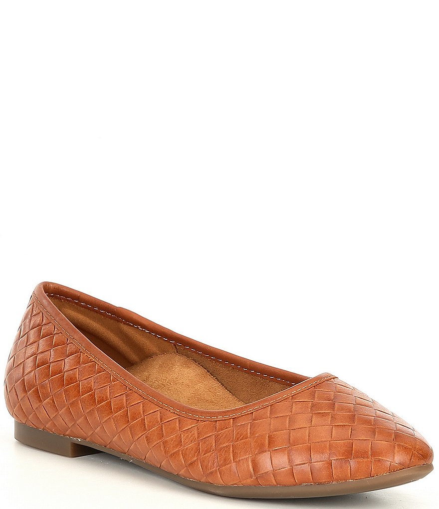 Jack Rogers Blair Pointed Toe Bow Leather Flats