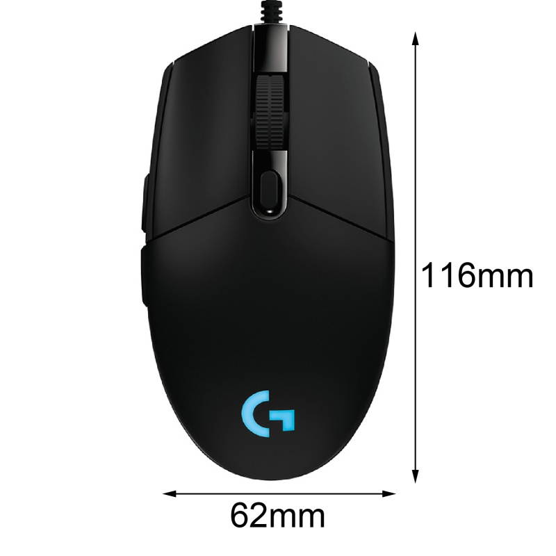 for Logitech G102 6 Buttons 6000DPI Mouse Optical USB Wired Gaming Mouse for Windows 7/8/10/Vista/XP