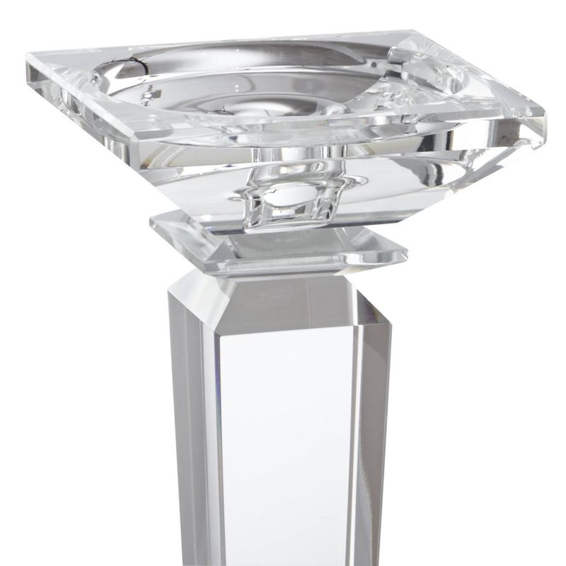 Dahlia Studios Portia 11" High Crystal Candle Holders Set of 2