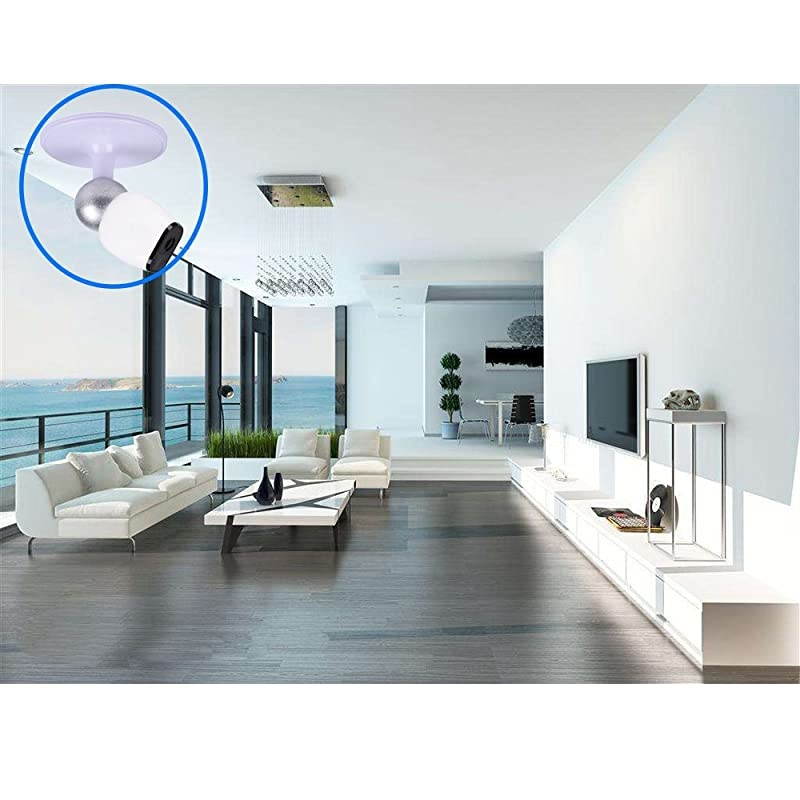 Table Ceiling Mount for Arlo Arlo Pro Arlo Go Arlo Pro 2 WireFree Cameras by Dropcessories 2 Pack White